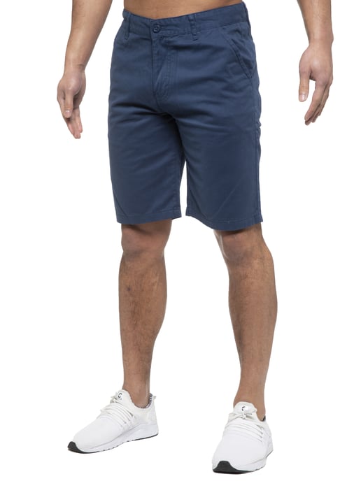 Enzo | Mens Chino Shorts In Blue - Image 4